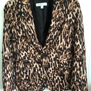 Cheetah print blazer